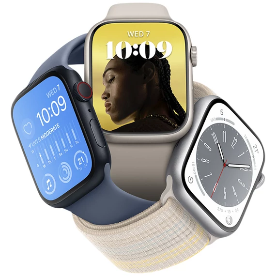 Apple Watch Series 8 GPS 41mm Starlight with Sport Strap Starlight MNP63