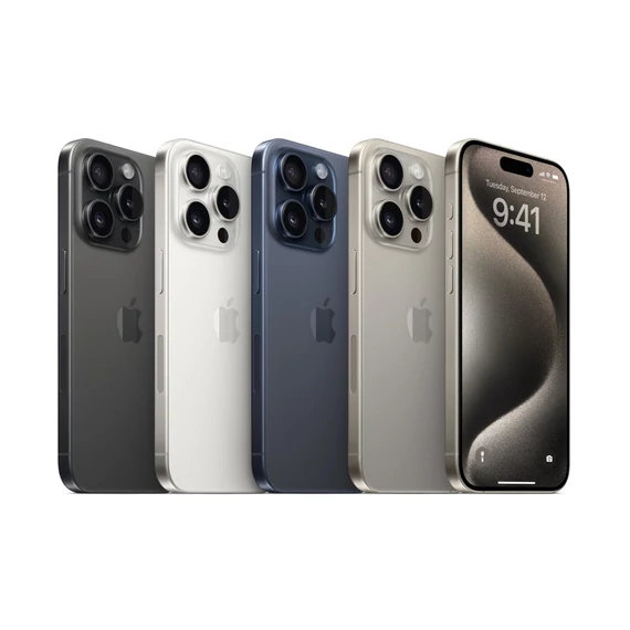 Apple iPhone 15 Pro 256GB Mobiltelefon White Titanium MTV43