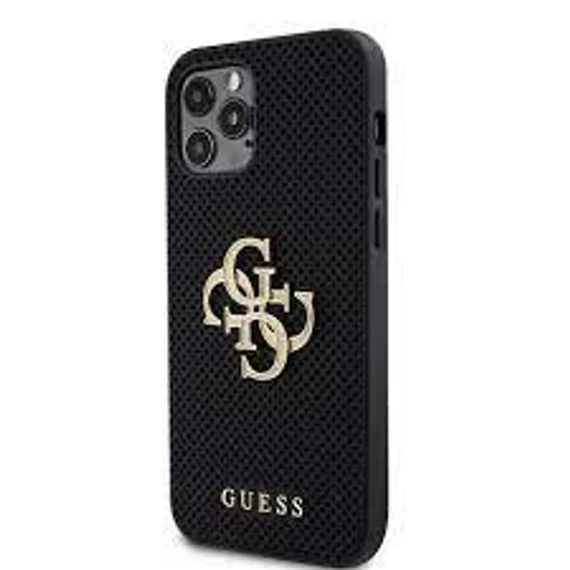 Guess tok Fekete Apple Iphone 12 / 12 Pro készülékhez GUHCP12MPSP4LGK