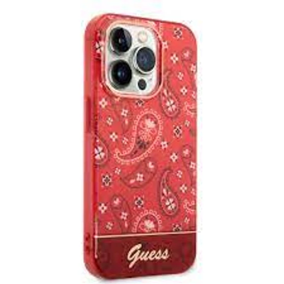 Guess tok piros GUHCP14LHGBNHR Apple iPhone 14 Pro készülékhez
