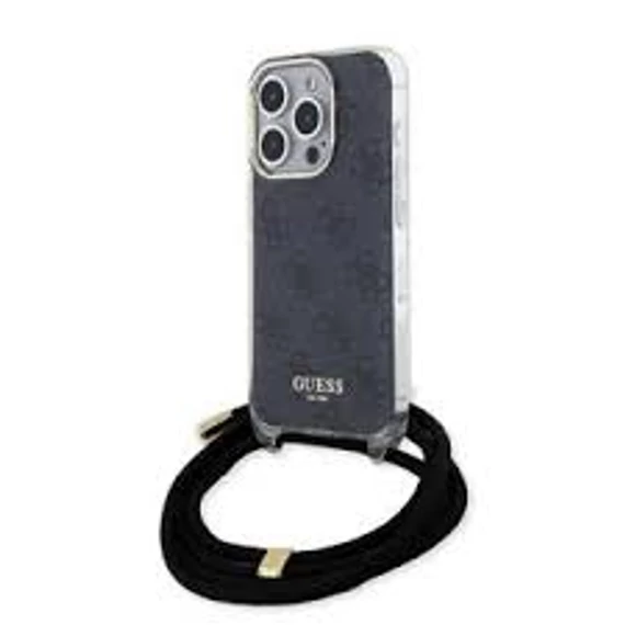 Guess tok + crossbody strap Fekete Apple Iphone 15 Pro készülékhez GUHCP15LHC4SEK