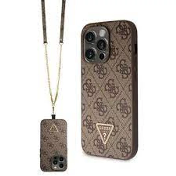 Guess tok + crossbody strap Barna Apple Iphone 15 Pro készülékhez GUHCP15LP4TDSCPW