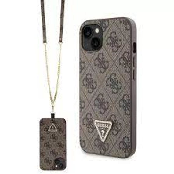 Guess tok + crossbody strap Barna Apple Iphone 15 készülékhez GUHCP15SP4TDSCPW
