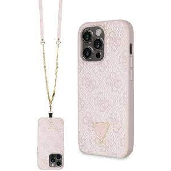Guess tok + crossbody strap Pink Apple Iphone 15 Pro Max készülékhez GUHCP15XP4TDSCPP