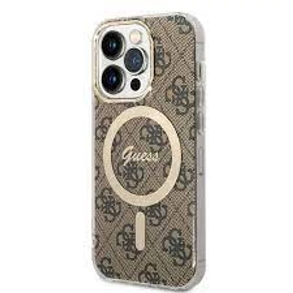 Guess tok Barna Apple Iphone 15 Pro készülékhez GUHMP15LH4STW