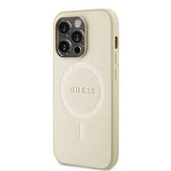 Guess tok Bézs Apple Iphone 15 Pro készülékhez GUHMP15LPSAHMCB