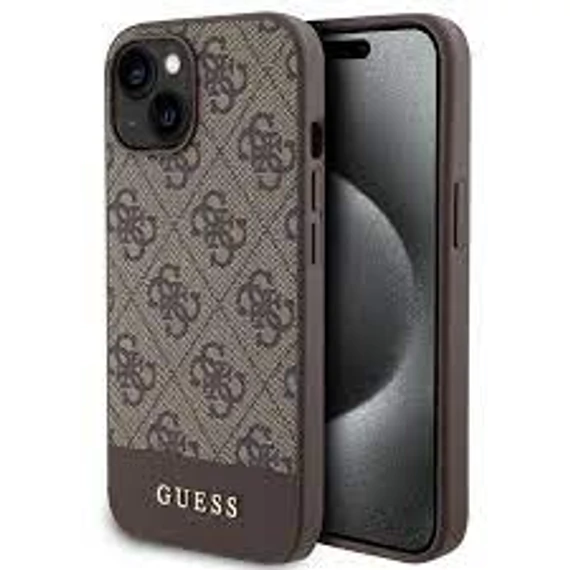 Guess tok Barna Apple Iphone 15 készülékhez GUHMP15SG4GLBR