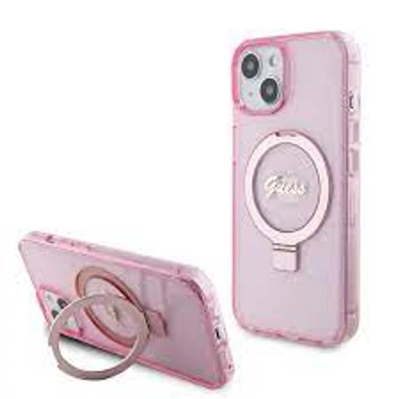 Guess tok Pink Apple Iphone 15 készülékhez GUHMP15SHRSGSP