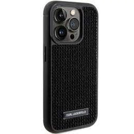 Karl Lagerfeld tok fekete KLHCP15LHDSPLK Apple Iphone 15 Pro készülékhez