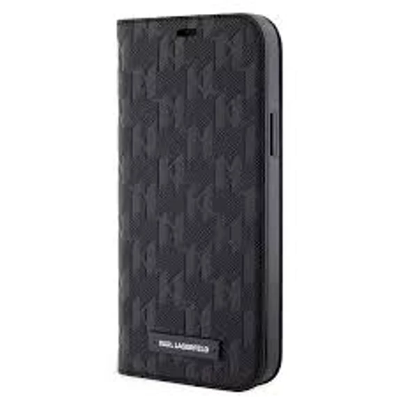 Karl Lagerfeld tok fekete Apple Iphone 12 / 12 Pro készülékhez KLBKP12MSAKLHPK