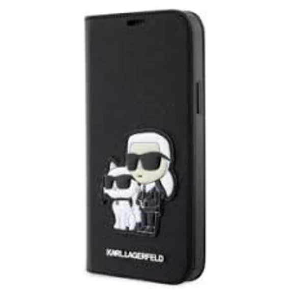 Karl Lagerfeld tok fekete KLBKP15LSANKCPK Apple Iphone 15 Pro készülékhez