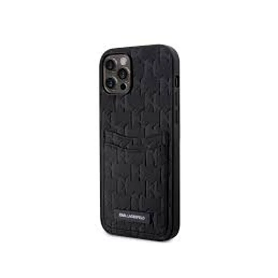 Karl Lagerfeld tok fekete KLHCP12MSAKLHPPK Apple Iphone 12 / 12 Pro készülékhez