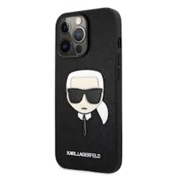 Karl Lagerfeld tok fekete KLHCP13LSAKHBK Apple Iphone 13 Pro készülékhez