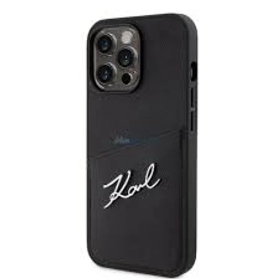 Karl Lagerfeld tok fekete KLHCP13LSAPKSK Apple Iphone 13 Pro készülékhez