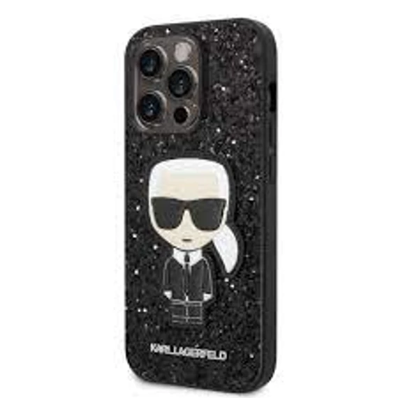 Karl Lagerfeld tok fekete KLHCP14LGFKPK Apple iPhone 14 Pro készülékhez