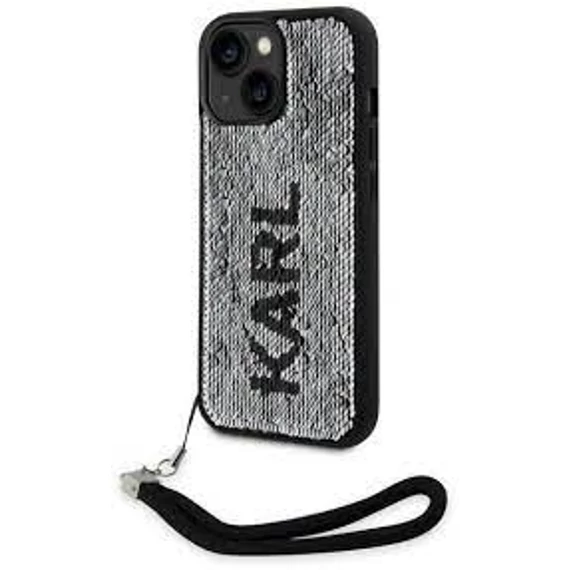 Karl Lagerfeld tok ezüst KLHCP14SPSQRKS Apple Iphone 14 készülékhez