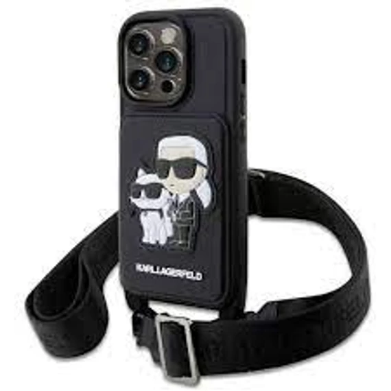 Karl Lagerfeld tok fekete Apple Iphone 14 Pro Max készülékhez KLHCP14XCSAKCPMK