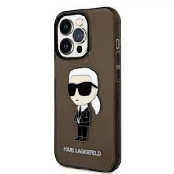 Karl Lagerfeld tok fekete KLHCP14XHNIKTCK Iphone 14 Pro Max készülékhez