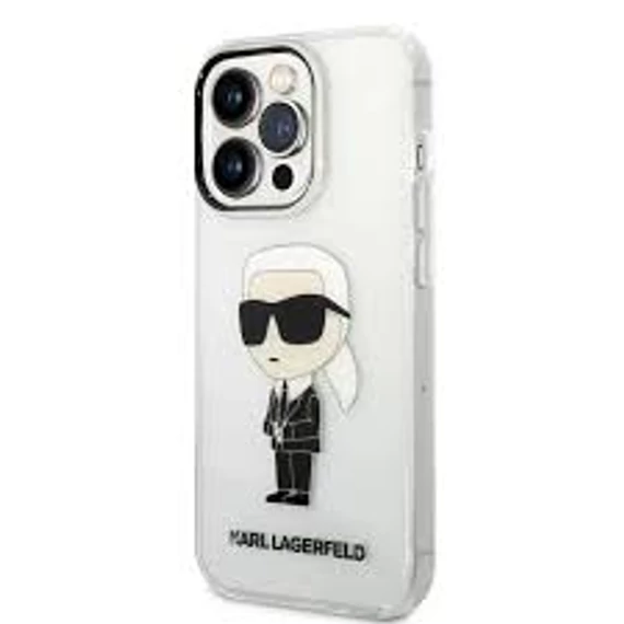 Karl Lagerfeld tok átlátszó KLHCP14XHNIKTCT Iphone 14 Pro Max készülékhez