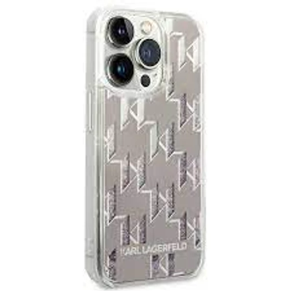 Karl Lagerfeld tok ezüst KLHCP14XLMNMS Apple iPhone 14 Pro Max készülékhez