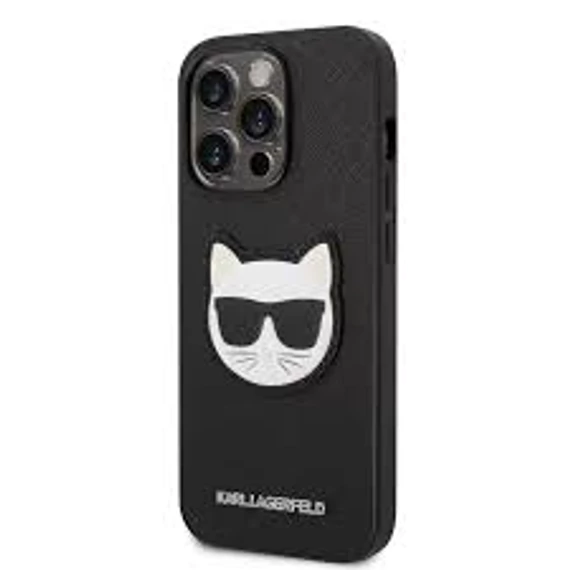 Karl Lagerfeld tok fekete KLHCP14XSAPCHK Apple iPhone 14 Pro Max készülékhez