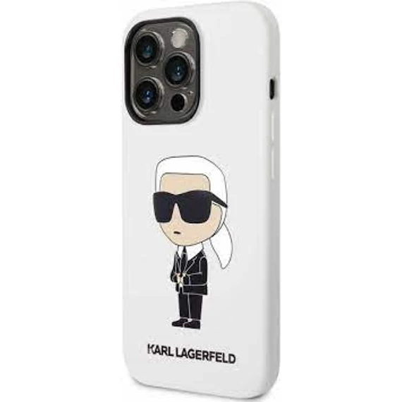 Karl Lagerfeld tok fehét KLHCP14XSNIKBCH Apple Iphone 14 Pro Max készülékhez