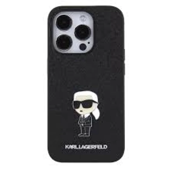 Karl Lagerfeld tok fekete KLHCP15LGKNPSK Apple Iphone 15 Pro készülékhez