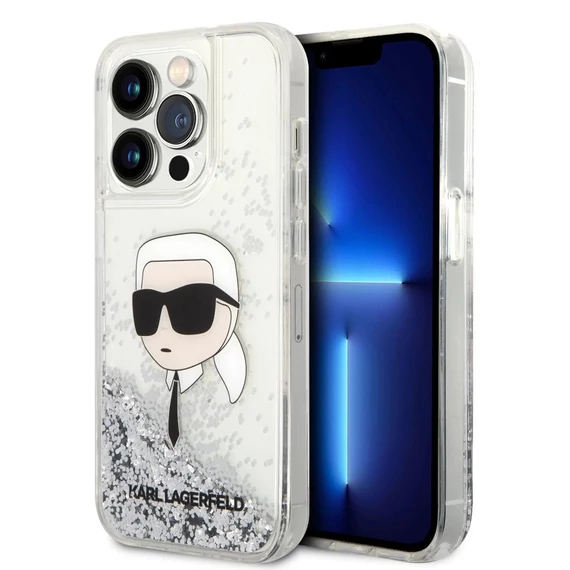 Karl Lagerfeld tok ezüst KLHCP15LLNKHCH Apple Iphone 15 Pro készülékhez