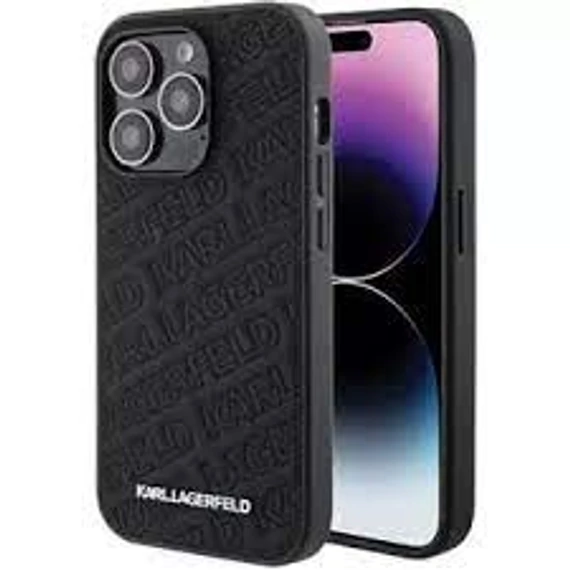 Karl Lagerfeld tok fekete KLHCP15LPQKPMK Apple Iphone 15 Pro készülékhez