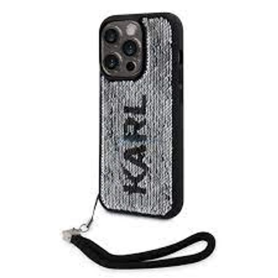 Karl Lagerfeld tok ezüst KLHCP15LPSQRKS Apple Iphone 15 Pro készülékhez