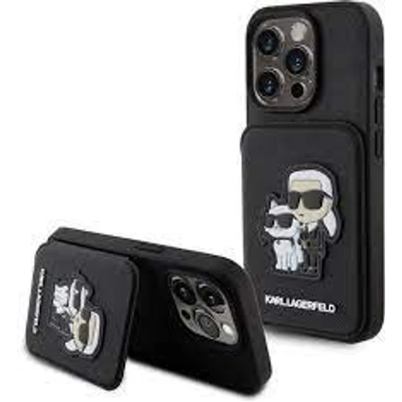 Karl Lagerfeld tok fekete KLHCP15LSAKCSCK Apple Iphone 15 Pro készülékhez