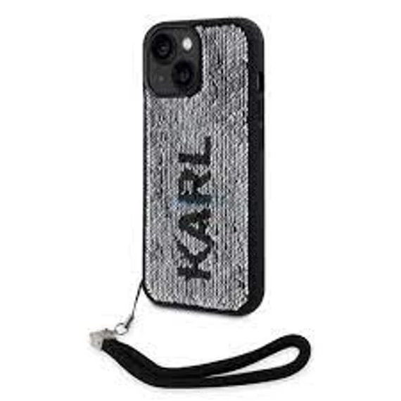 Karl Lagerfeld tok ezüst KLHCP15SPSQRKS Apple Iphone 15 készülékhez