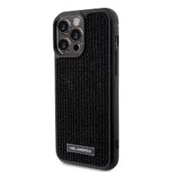 Karl Lagerfeld tok fekete KLHCP15XHDSPLK Apple Iphone 15 Pro Max készülékhez