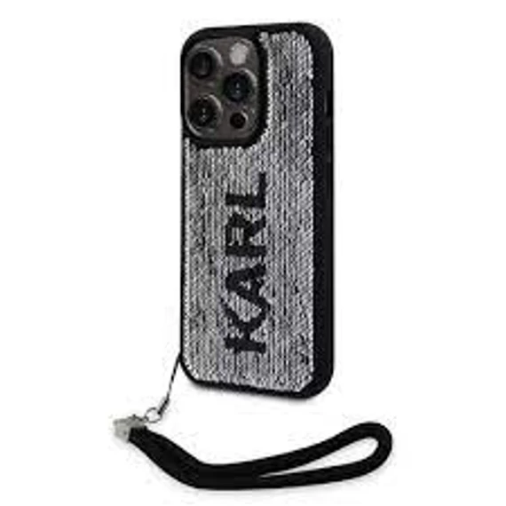 Karl Lagerfeld tok ezüst KLHCP15XPSQRKS Apple Iphone 15 Pro Max készülékhez