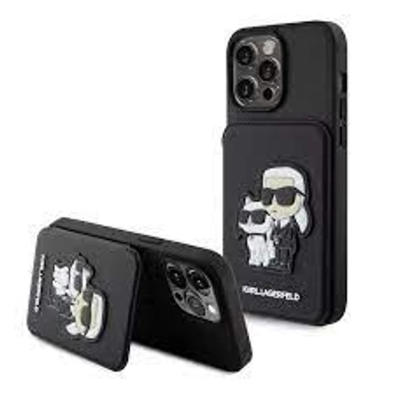 Karl Lagerfeld tok fekete KLHCP15XSAKCSCK Apple Iphone 15 Pro Max készülékhez