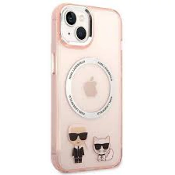 Karl Lagerfeld MagSafe tok pink KLHMP14MHKCP Apple iPhone 14 Plus készülékhez