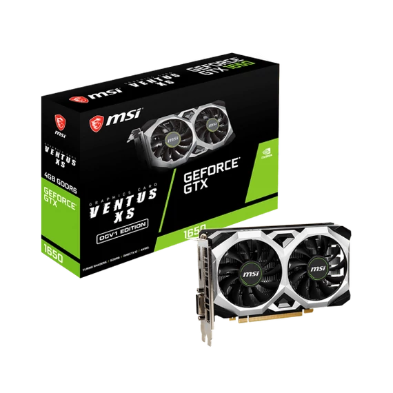 MSI GeForce GTX 1650 4GB GDDR6 128bit (GTX 1650 D6 VENTUS XS OCV1) Videokártya