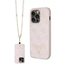 Guess tok + crossbody strap Pink Apple Iphone 15 Pro készülékhez GUHCP15LP4TDSCPP
