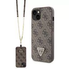 Guess tok + crossbody strap Barna Apple Iphone 15 készülékhez GUHCP15SP4TDSCPW