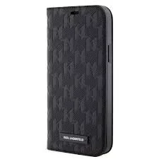 Karl Lagerfeld tok fekete Apple Iphone 12 / 12 Pro készülékhez KLBKP12MSAKLHPK