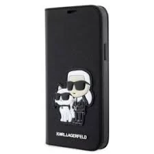 Karl Lagerfeld tok fekete KLBKP15LSANKCPK Apple Iphone 15 Pro készülékhez