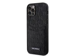 Karl Lagerfeld tok fekete KLHCP12MSAKLHPPK Apple Iphone 12 / 12 Pro készülékhez