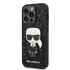 Karl Lagerfeld tok fekete KLHCP14LGFKPK Apple iPhone 14 Pro készülékhez