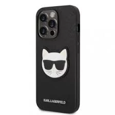 Karl Lagerfeld tok fekete KLHCP14LSAPCHK Apple iPhone 14 Pro készülékhez