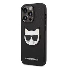Karl Lagerfeld tok fekete KLHCP14XSAPCHK Apple iPhone 14 Pro Max készülékhez