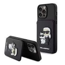 Karl Lagerfeld tok fekete KLHCP15XSAKCSCK Apple Iphone 15 Pro Max készülékhez