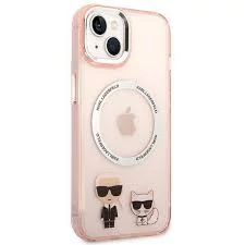 Karl Lagerfeld MagSafe tok pink KLHMP14MHKCP Apple iPhone 14 Plus készülékhez