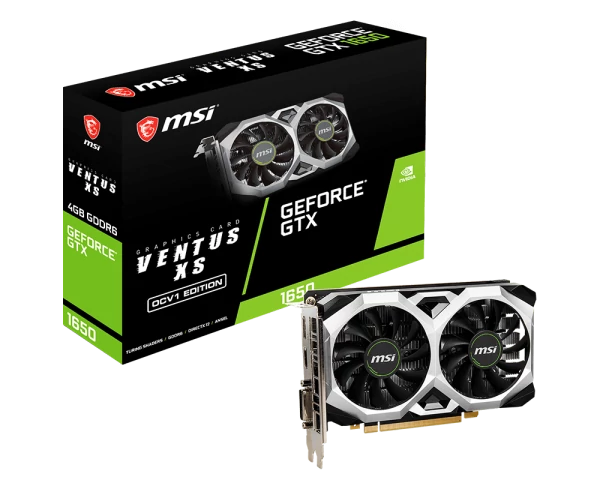 MSI GeForce GTX 1650 4GB GDDR6 128bit (GTX 1650 D6 VENTUS XS OCV1) Videokártya
