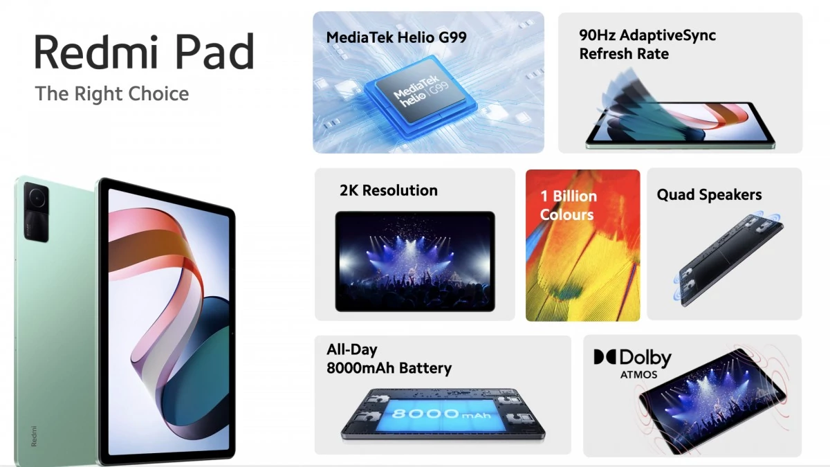 Xiaomi Redmi Pad 128GB 6GB RAM Graphite Grey 